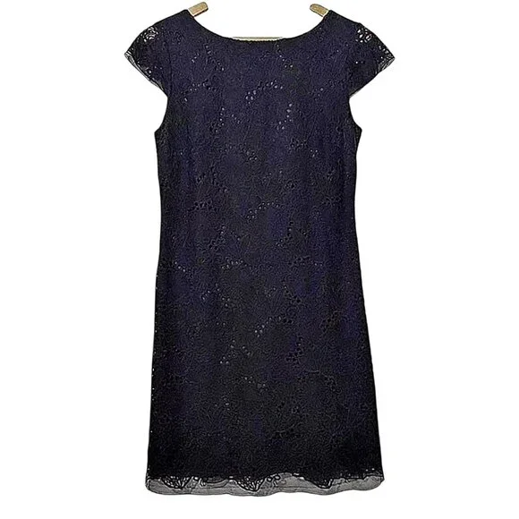 Lilly Pulitzer Jeanette Black Eyelet Cocktail Dress WedGuest/Party/Summer 10 - Picture 4 of 12